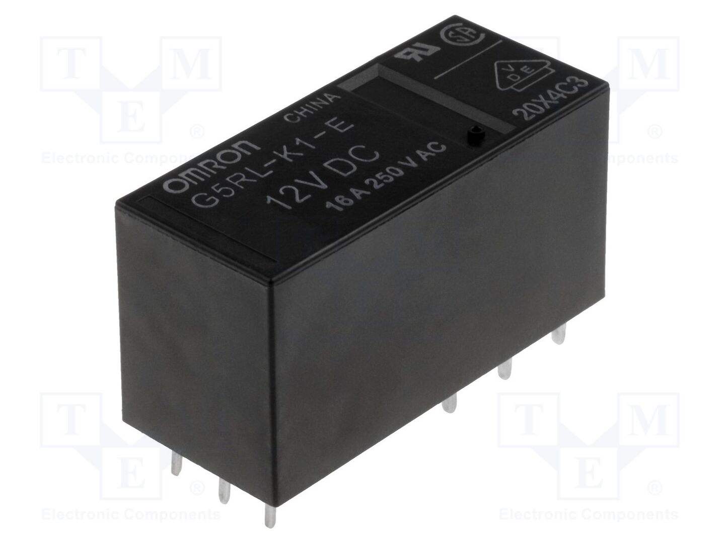 OMRON Electronic Components G5RL-K1-E-12DC Sähkömagneettinen rele 12VDC