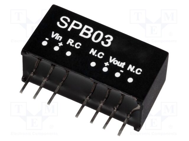 MEAN WELL SPB03B-12 DC/DC-muunnin 3W