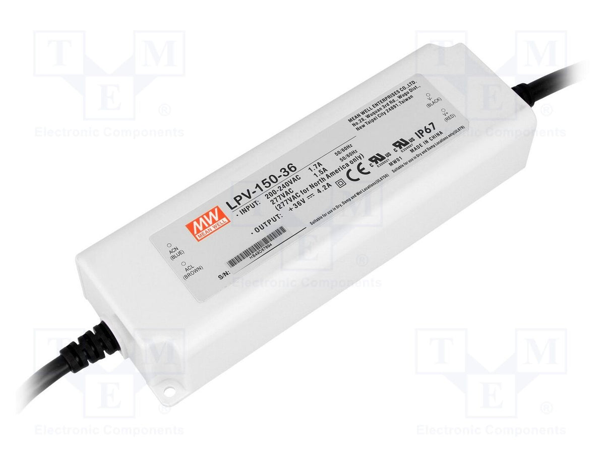 MEAN WELL LPV-150-36 LED-verkkolaite 151W 36VDC 4.2A