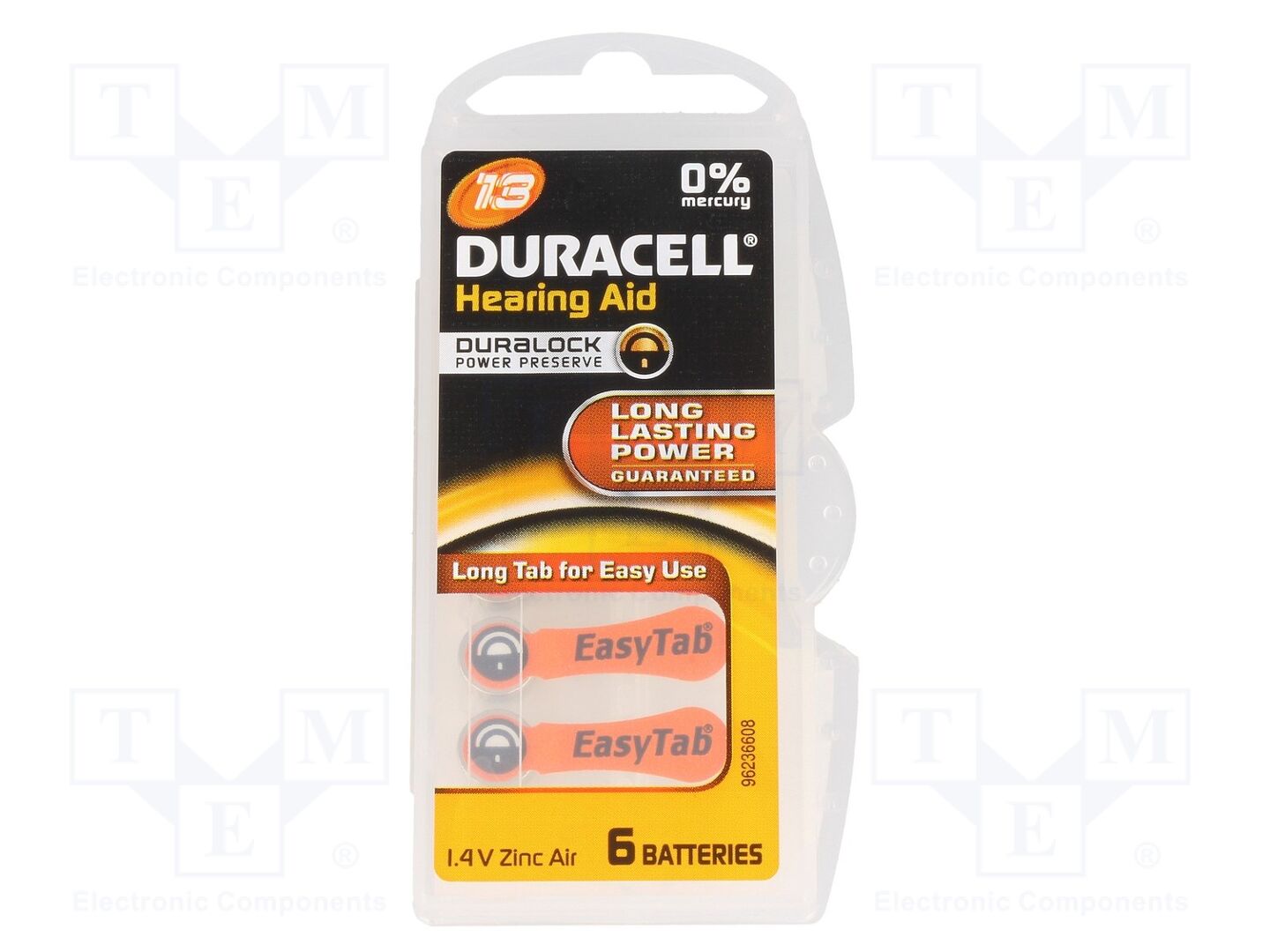 DURACELL BAT-DR13ET/6 Sinkki-ilmaparisto 1.4V