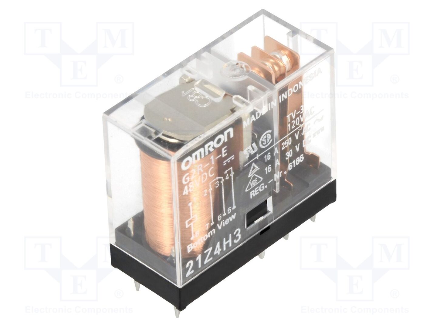OMRON Electronic Components G2R-1-E-48DC Sähkömagneettinen rele 16A