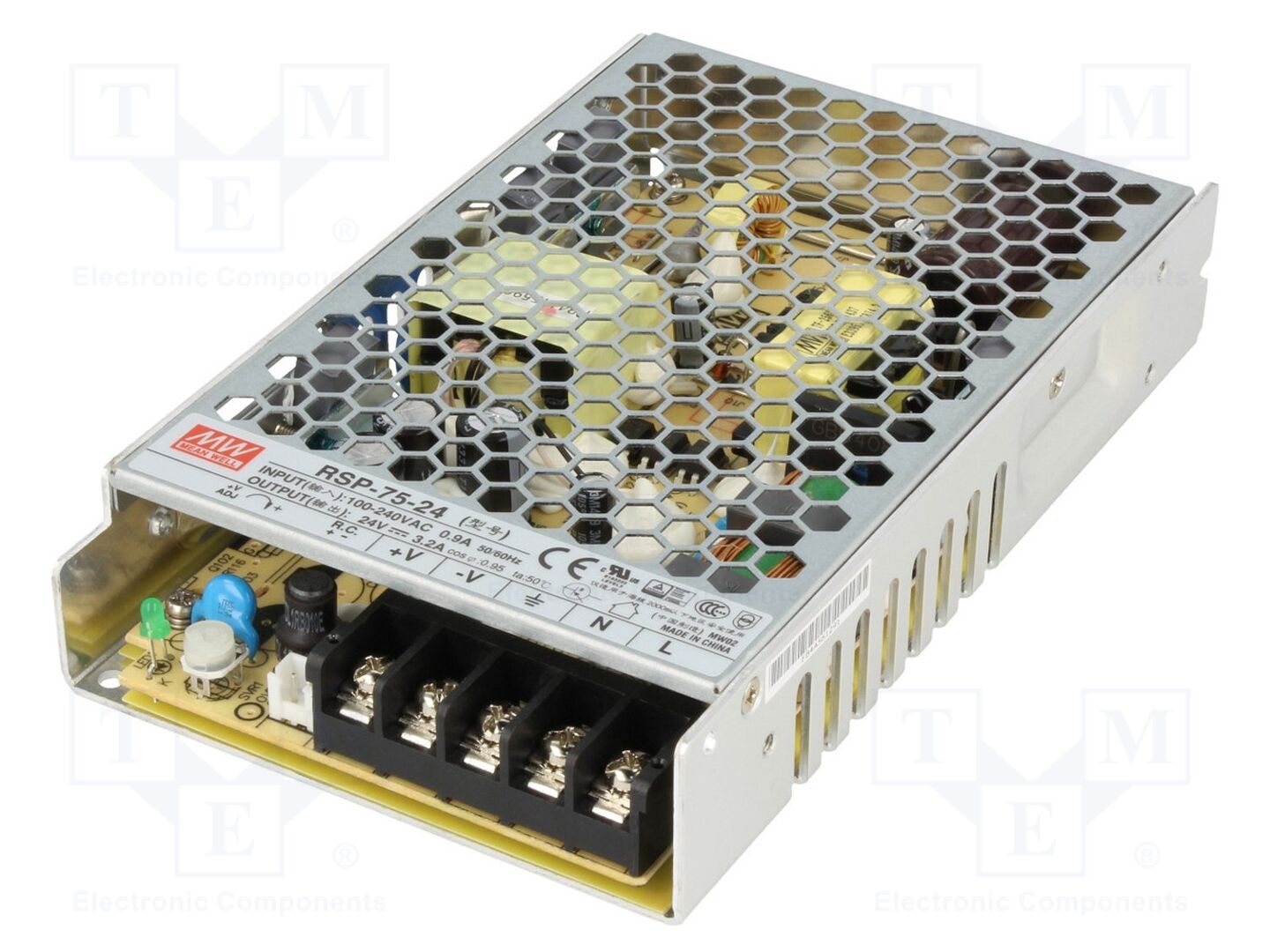 MEAN WELL RSP-75-24 Sisäänrakennettu kytkentäsähkönsyöttö 76,8W 24VDC