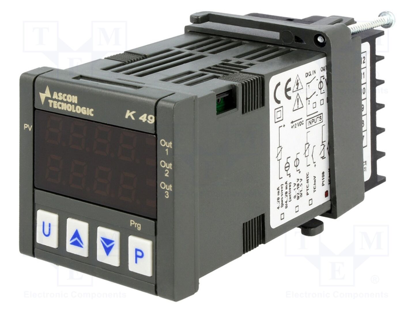 ASCON TECNOLOGIC K49-LCRR Lämpötilasäädin 0÷999.9°C