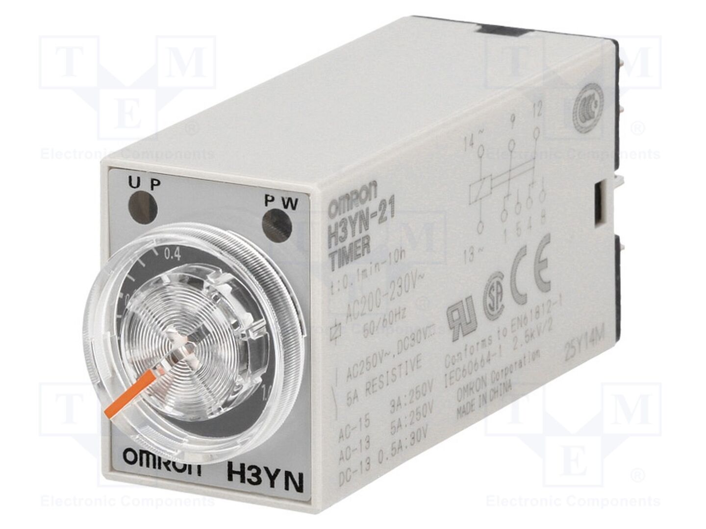 OMRON H3YN-21-200-230AC Ajastin 250VAC/5A