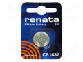 RENATA BAT-CR1632/RE-B Litiumparisto 3V 137mAh (50 kpl erä)