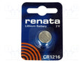 RENATA BAT-CR1216/RE-B Litiumparisto 3V (50 kpl erä)