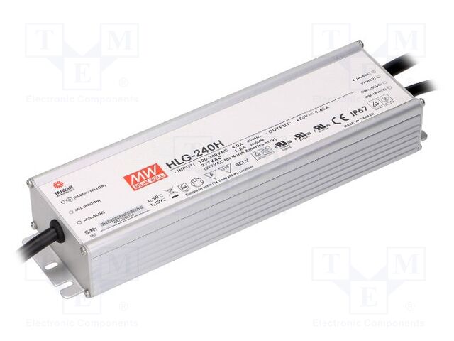 MEAN WELL HLG-240H-48B LED-verkkolaite 240W 48VDC 5A