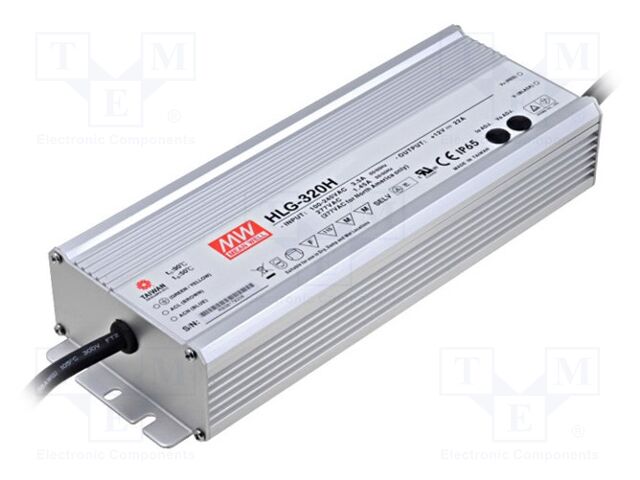 MEAN WELL HLG-320H-20A LED-virtalähde 300W 20VDC 7.5-15A