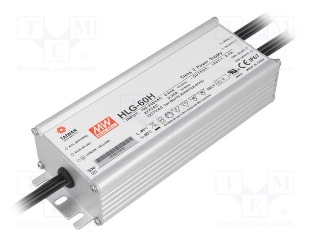 MEAN WELL HLG-60H-C700B LED-virtalähde 70W 700mA