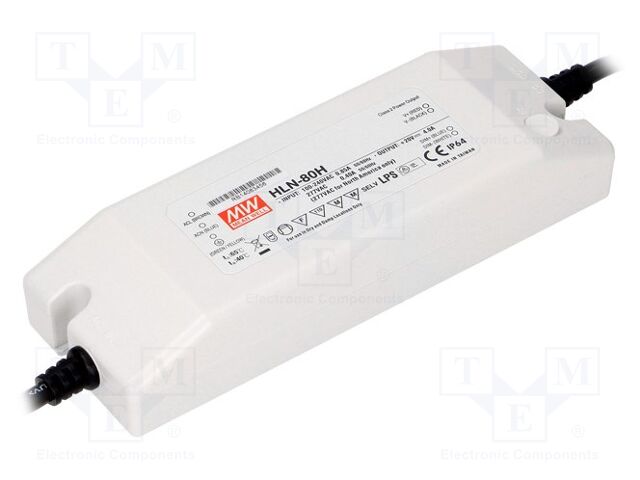 MEAN WELL HLN-80H-48B LED-verkkolaite 81,6W 48VDC 1,7A