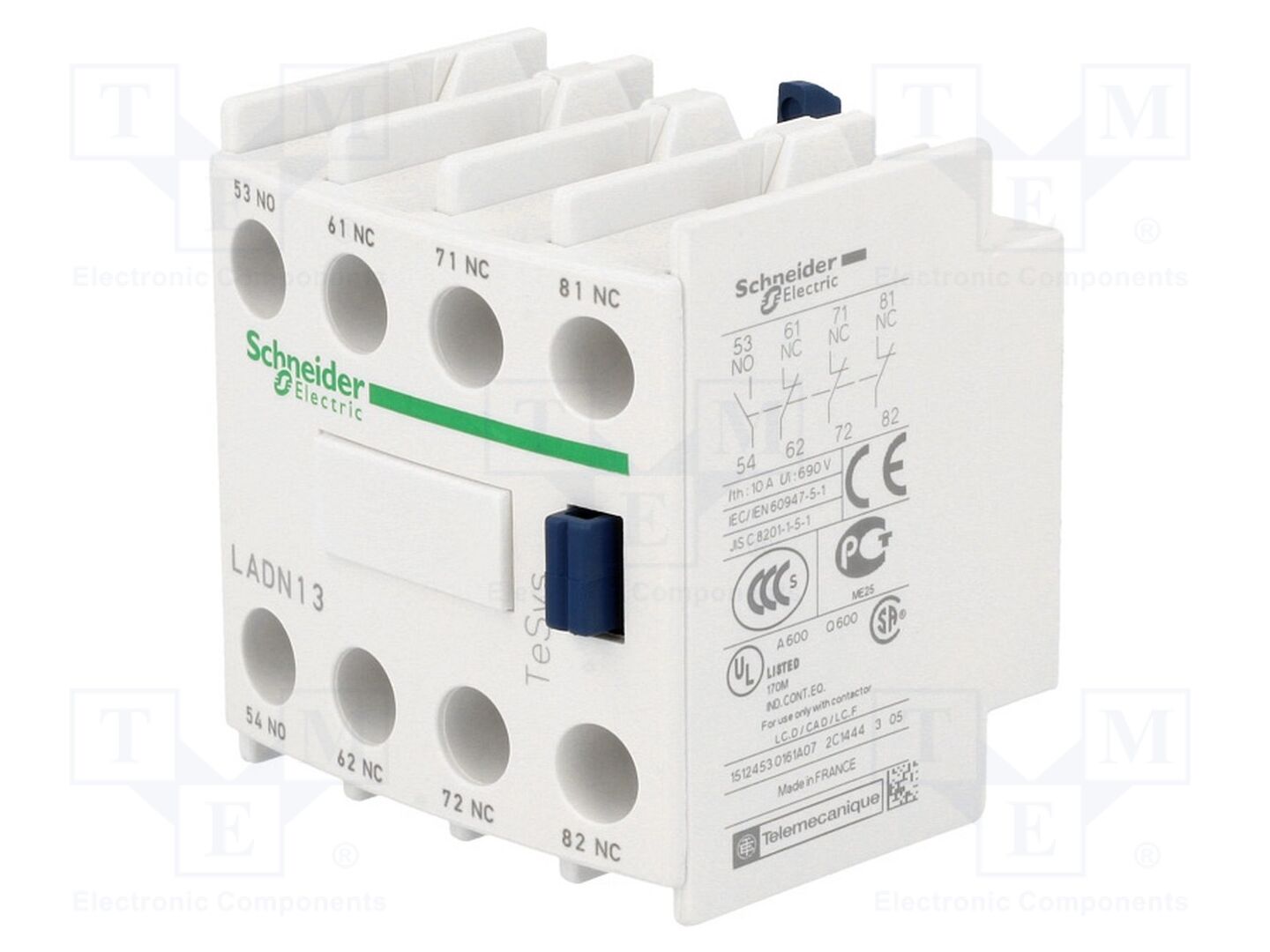 SCHNEIDER ELECTRIC LADN13 Apukosketin NC x3 + NO