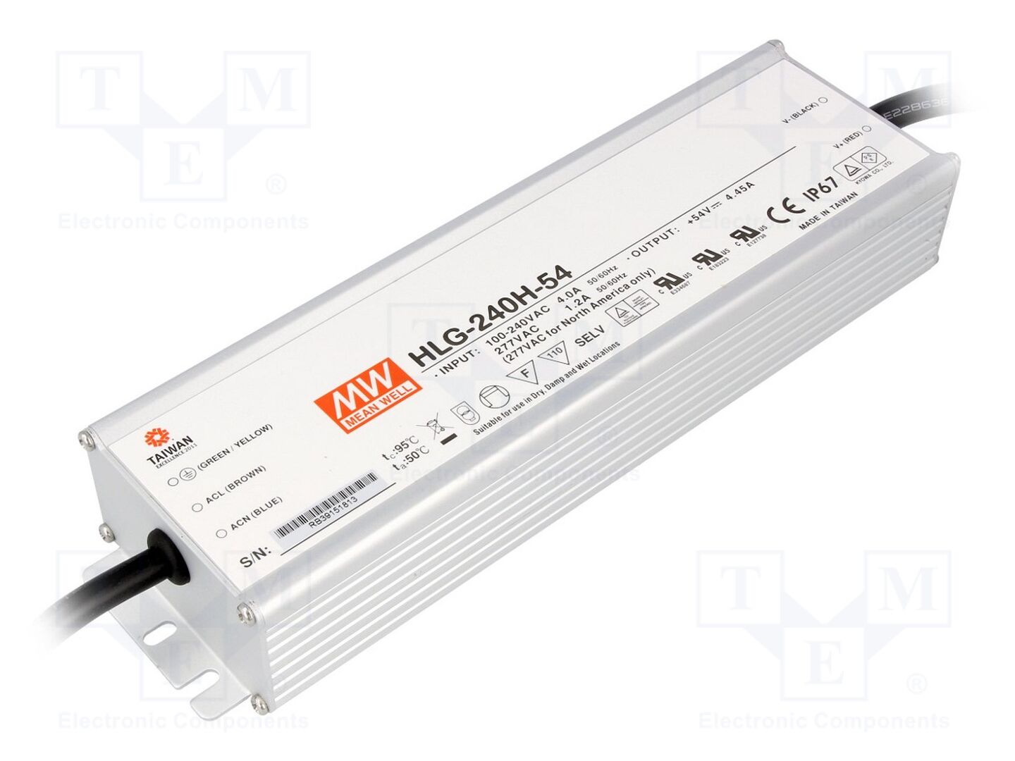 MEAN WELL HLG-240H-54 LED-virtalähde 240W 54VDC