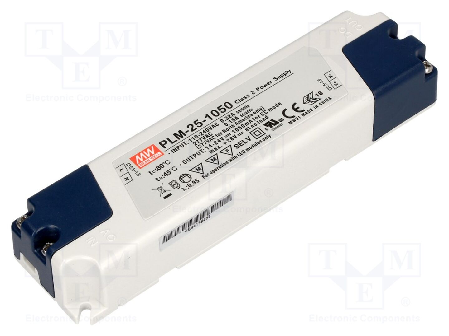 MEAN WELL PLM-25-1050 LED-verkkolaite 25,2W 1050mA