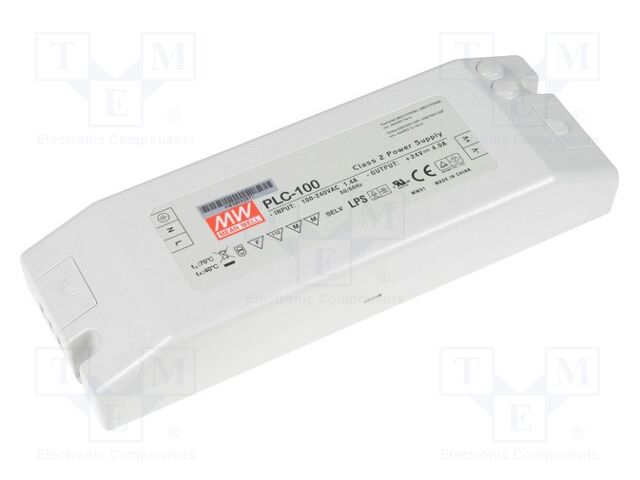 MEAN WELL PLC-100-27 LED-verkkolaite 95,85W 27VDC 3,55A