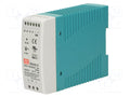 MEAN WELL DRA-60-12 DIN-kiskoon asennettava kytkentäsähkönsyöttö 60W 12VDC