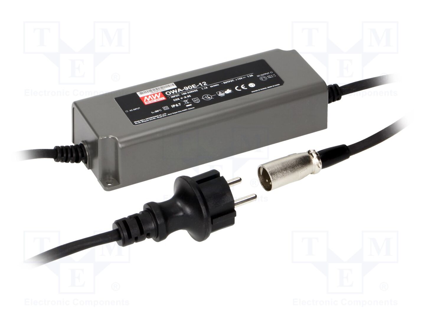 MEAN WELL OWA-90E-12 LED-virtalähde 90W 12VDC 7,5A