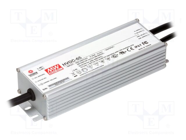 MEAN WELL HVGC-65-350B LED-virtalähde 65,1W 350mA