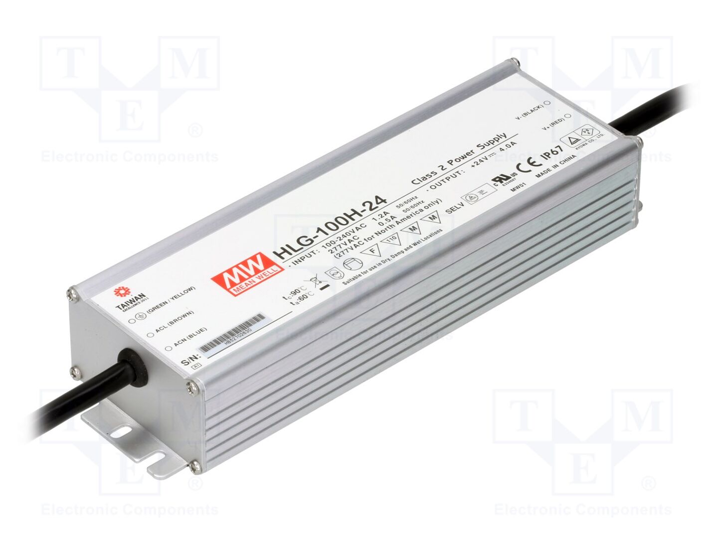 MEAN WELL HLG-100H-24 LED-verkkolaite 100W 24VDC 4A