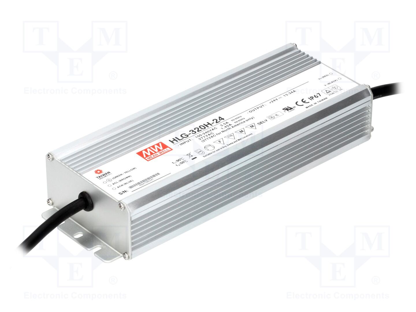 MEAN WELL HLG-320H-24 LED-virtalähde 320W 24VDC 13.34A