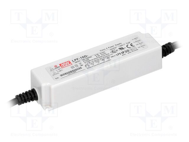 MEAN WELL LPF-16D-36 LED-virtalähde 16.2W 36VDC 0.45A