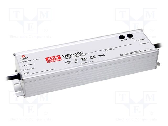 MEAN WELL HEP-150-24A Kytkinmuuntaja 151,2W 24VDC
