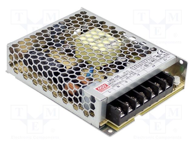 MEAN WELL LRS-100-24 Sisäänrakennettu kytkentävirtalähde 24VDC 108W