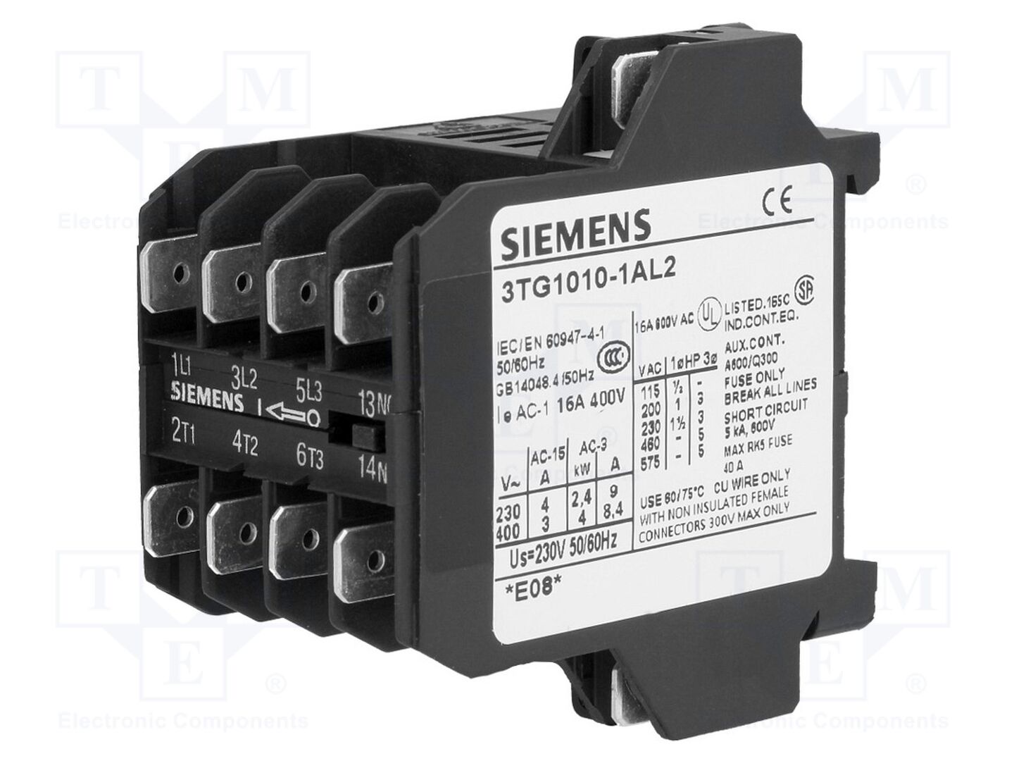 SIEMENS 3TG1010-1AL2 Kontaktori 230VAC