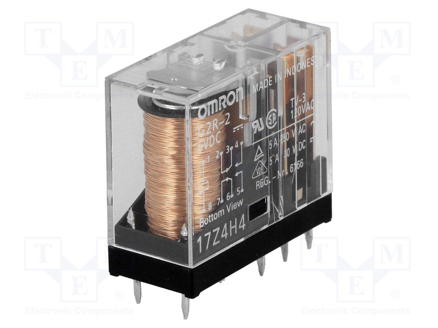 OMRON Electronic Components G2R-2-6DC Sähkömagneettinen rele 6VDC