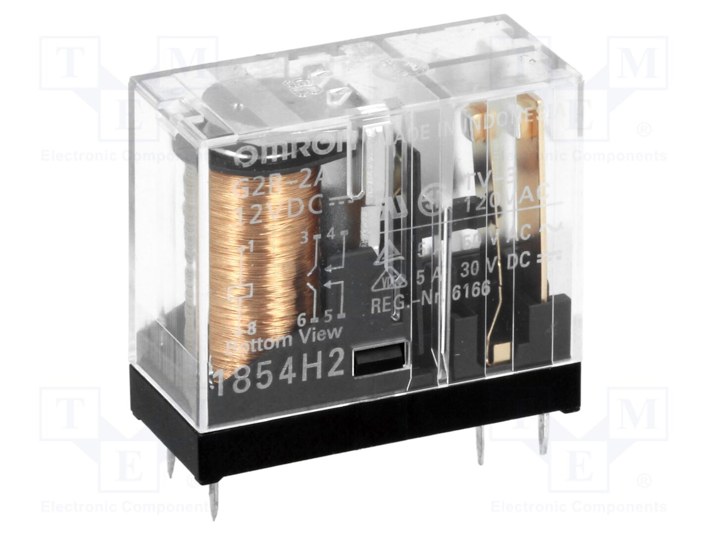 OMRON Electronic Components G2R-2A-12DC Sähkömagneettinen rele 12VDC