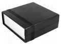HAMMOND 1598BBK Kotelo paneelilla 135x134x50mm