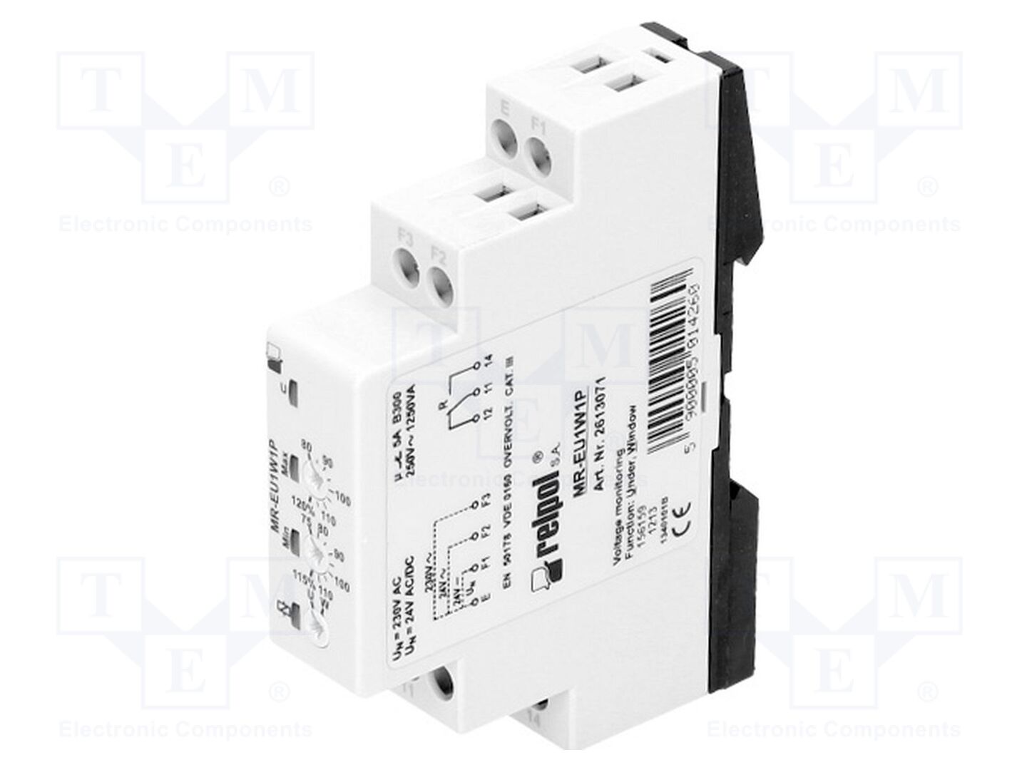 RELPOL MR-EU1W1P Jännitteenvalvontarele 24/230VAC