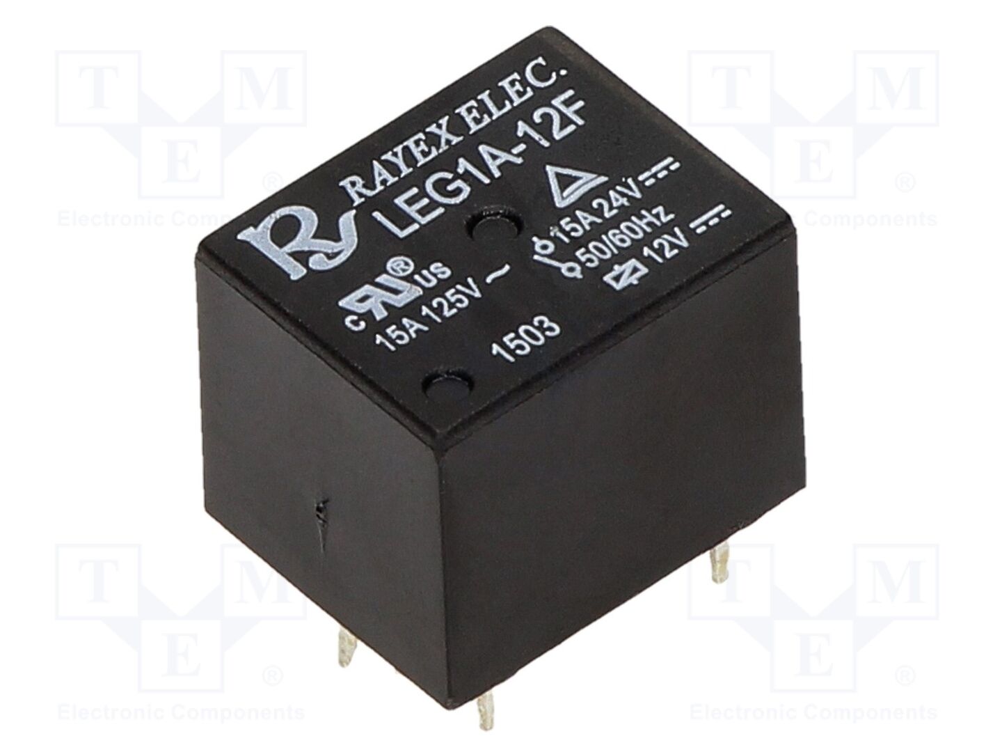 Recoy/RAYEX ELECTRONICS LEG-1A-12F Sähkömagneettinen rele 12VDC (50 kpl erä)