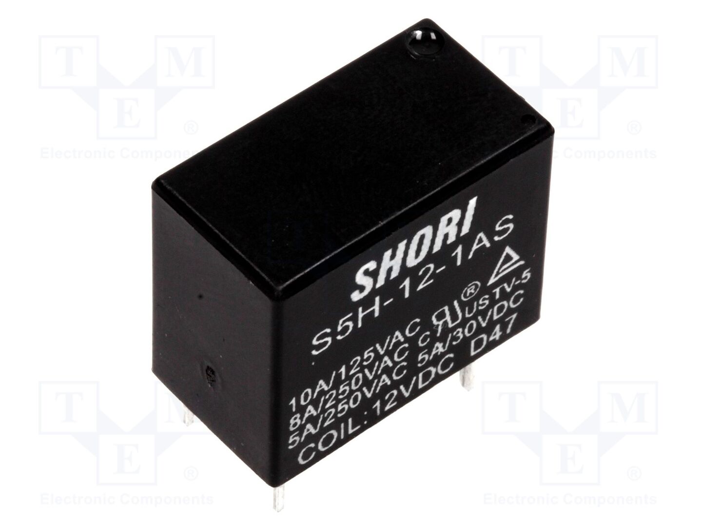 SHORI ELECTRIC S5H-12-1AS Sähkömagneettinen rele 12VDC (50 kpl erä)