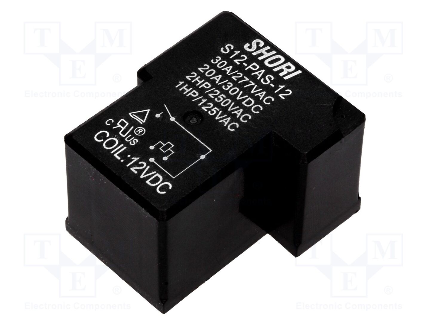 SHORI ELECTRIC S12-PAS-12 Sähkömagneettinen rele 12VDC (50 kpl erä)