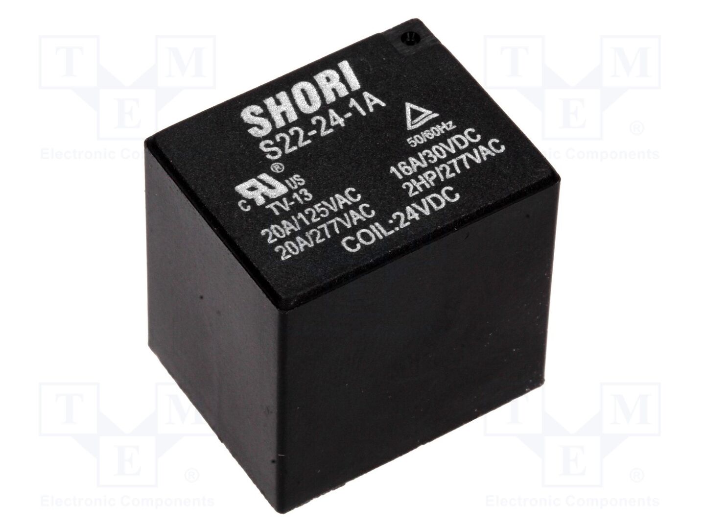 SHORI ELECTRIC S22-24-1A Sähkömagneettinen rele 24VDC (50 kpl erä)