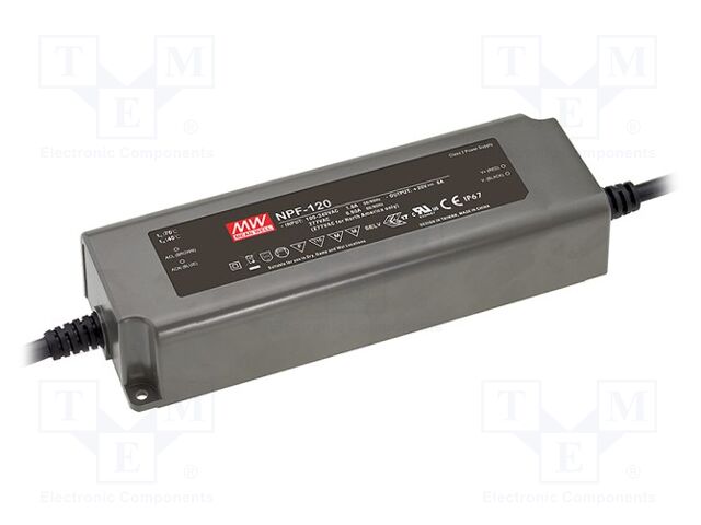 MEAN WELL NPF-120-24 LED-virtalähde 120W 24VDC 5A