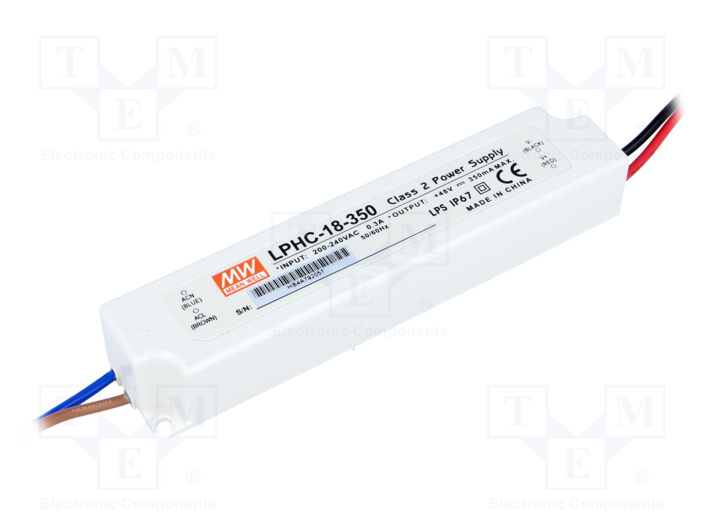MEAN WELL LPHC-18-350 LED-virtalähde 16,8W 350mA 6-48VDC