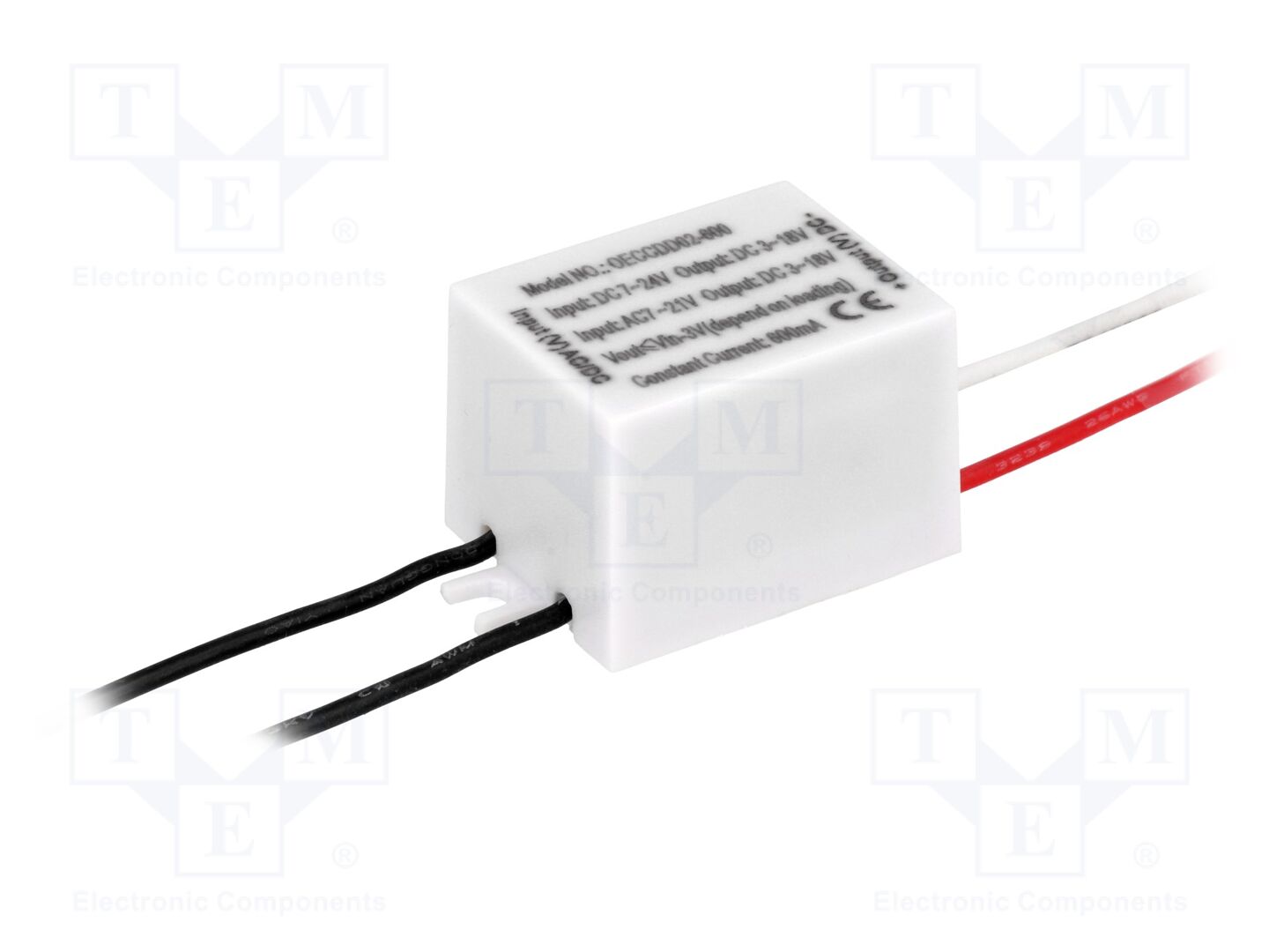 OPTOSUPPLY OECCDD02-600 LED-virtalähde 3-18V 600mA