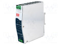 MEAN WELL SDR-75-24 DIN-kiskoon asennettava kytkentäsähkönsyöttö 24VDC 3.2A