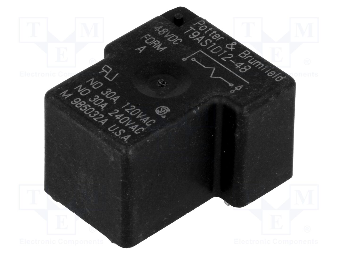 TE Connectivity T9AS1D12-48 Sähkömagneettinen rele 48VDC