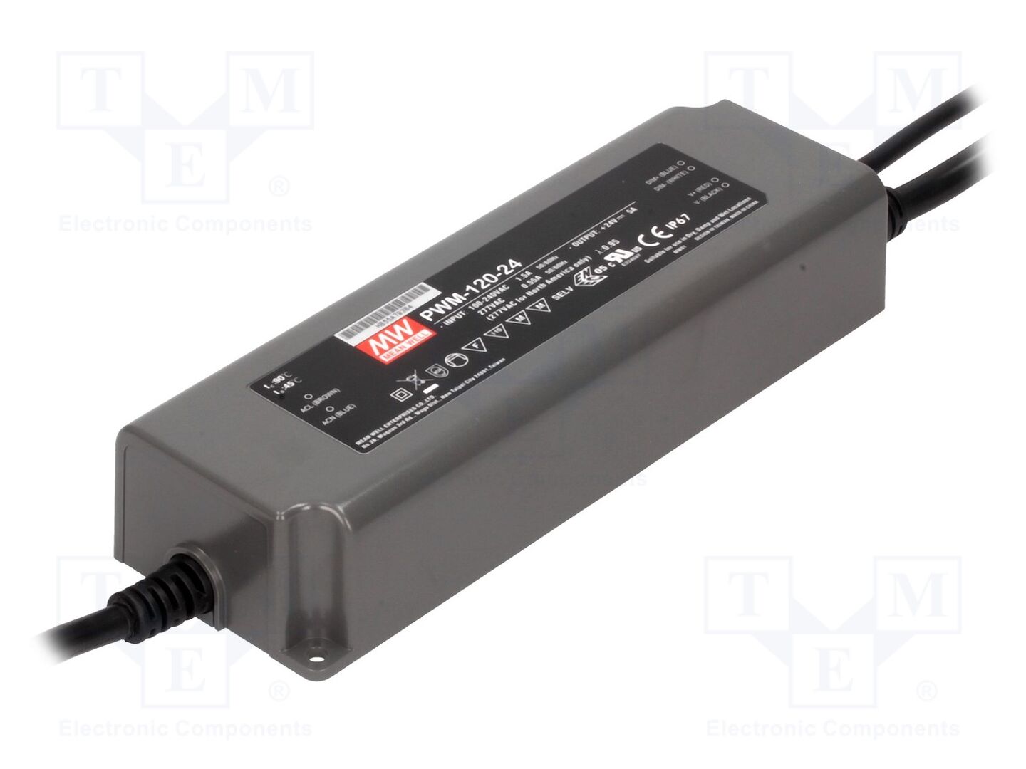 MEAN WELL PWM-120-24 LED-verkkolaite 120W 24VDC 5A
