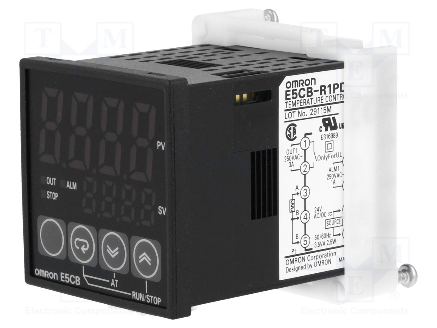 OMRON E5CB-R1PD Lampunlämpötilasäädin Pt100, -1999÷9999