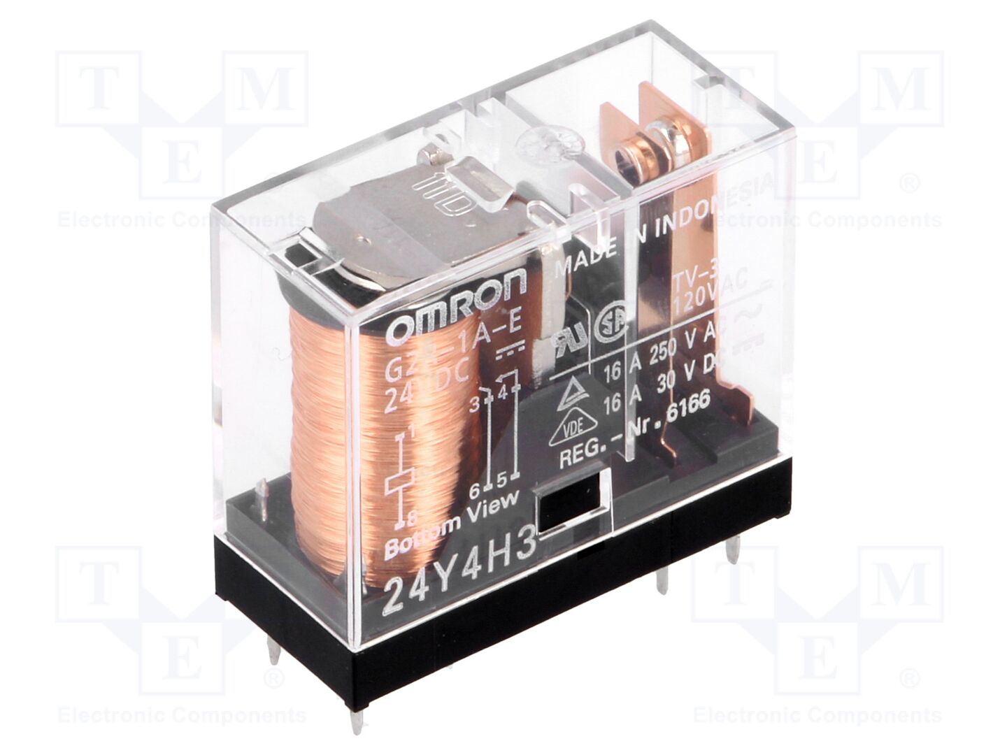 OMRON Electronic Components G2R-1A-E-24DC Sähkömagneettinen rele 24VDC