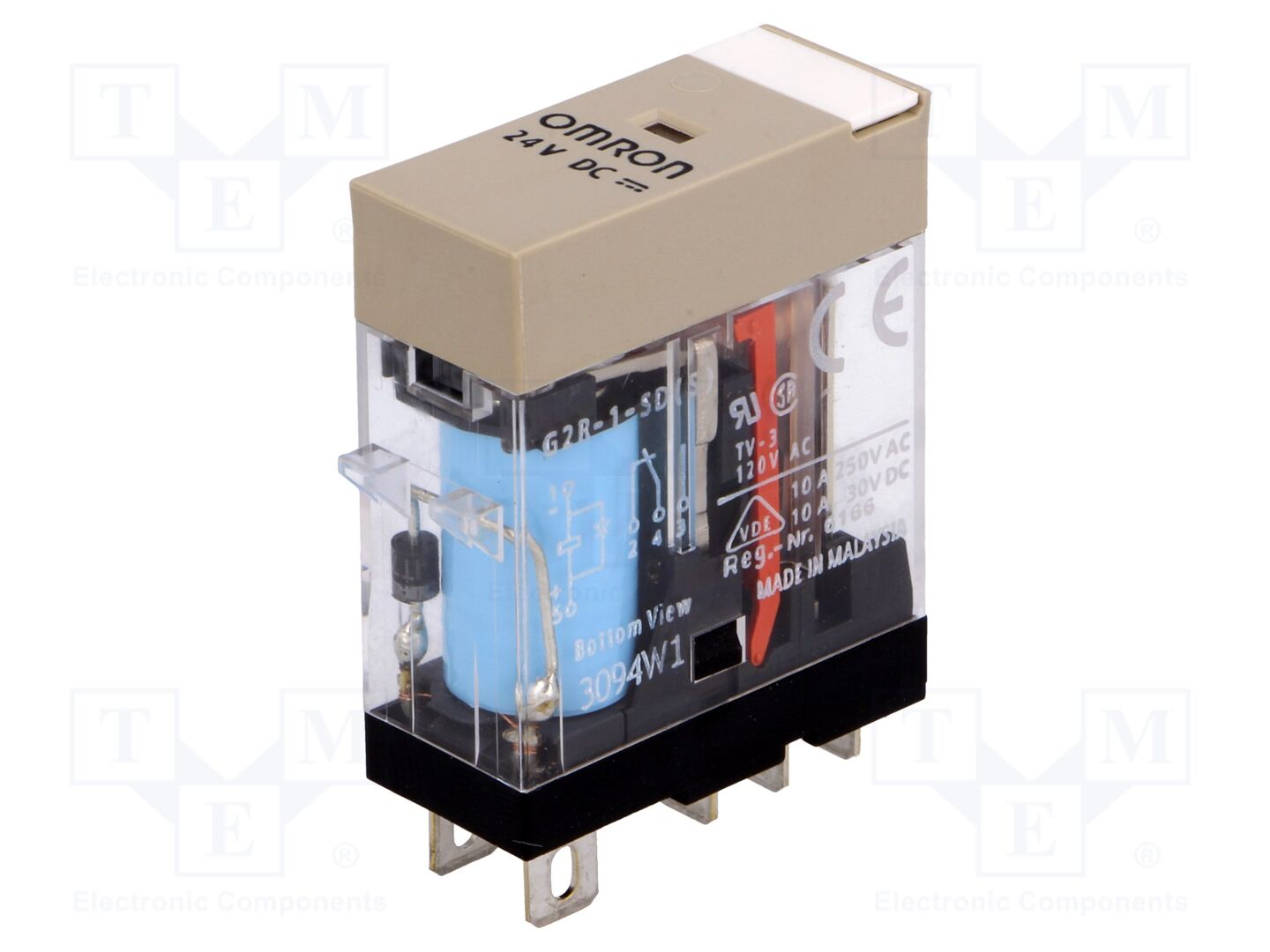 OMRON G2R-1-SD-24DC Sähkömagneettinen rele 24VDC