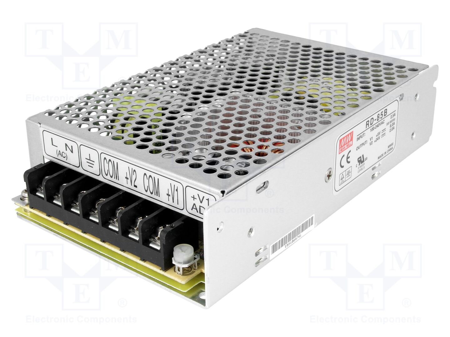 MEAN WELL RD-85B Sisäänrakennettu kytkentäsähkönsyöttö 88W 5VDC