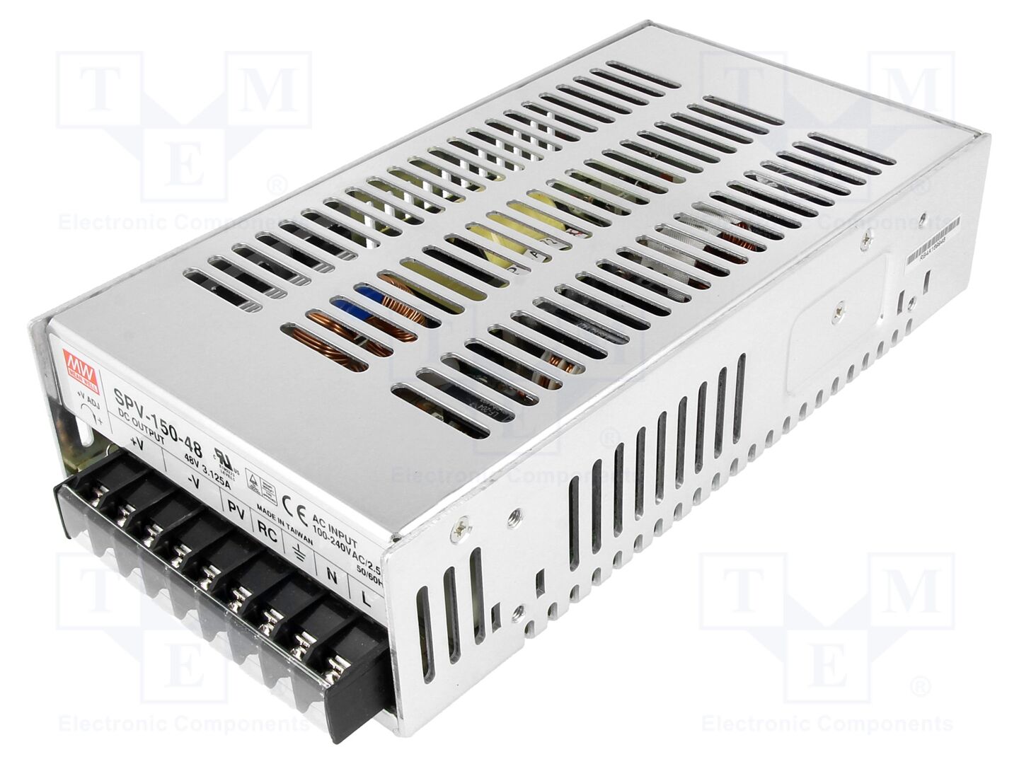 MEAN WELL SPV-150-48 Kytkinmuuntaja 150W DIN-kiskoon