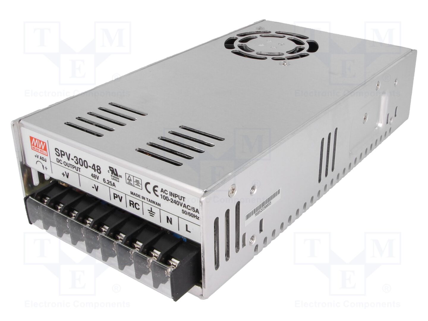 MEAN WELL SPV-300-48 Sisäänrakennettu kytkentäsähkönsyöttö 300W