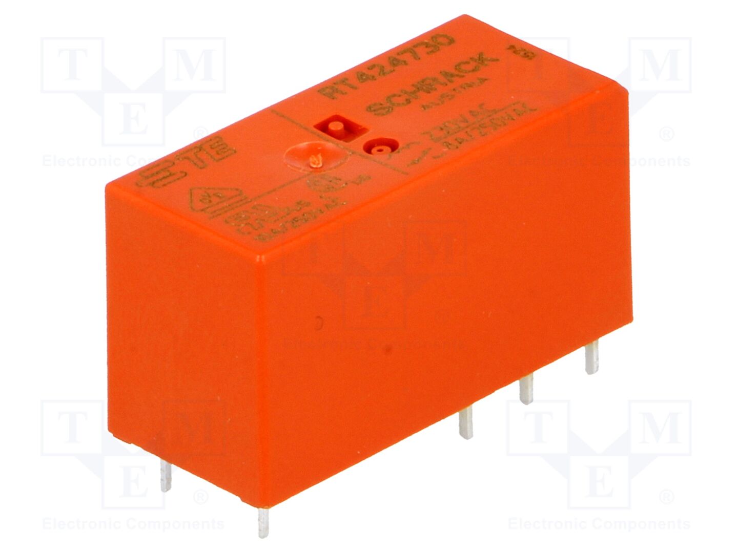 TE Connectivity RT424730 Sähkömagneettinen rele 230VAC