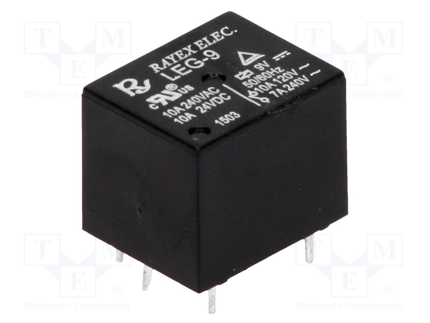 Recoy/RAYEX ELECTRONICS LEG-9 Sähkömagneettinen rele 9VDC (50 kpl erä)