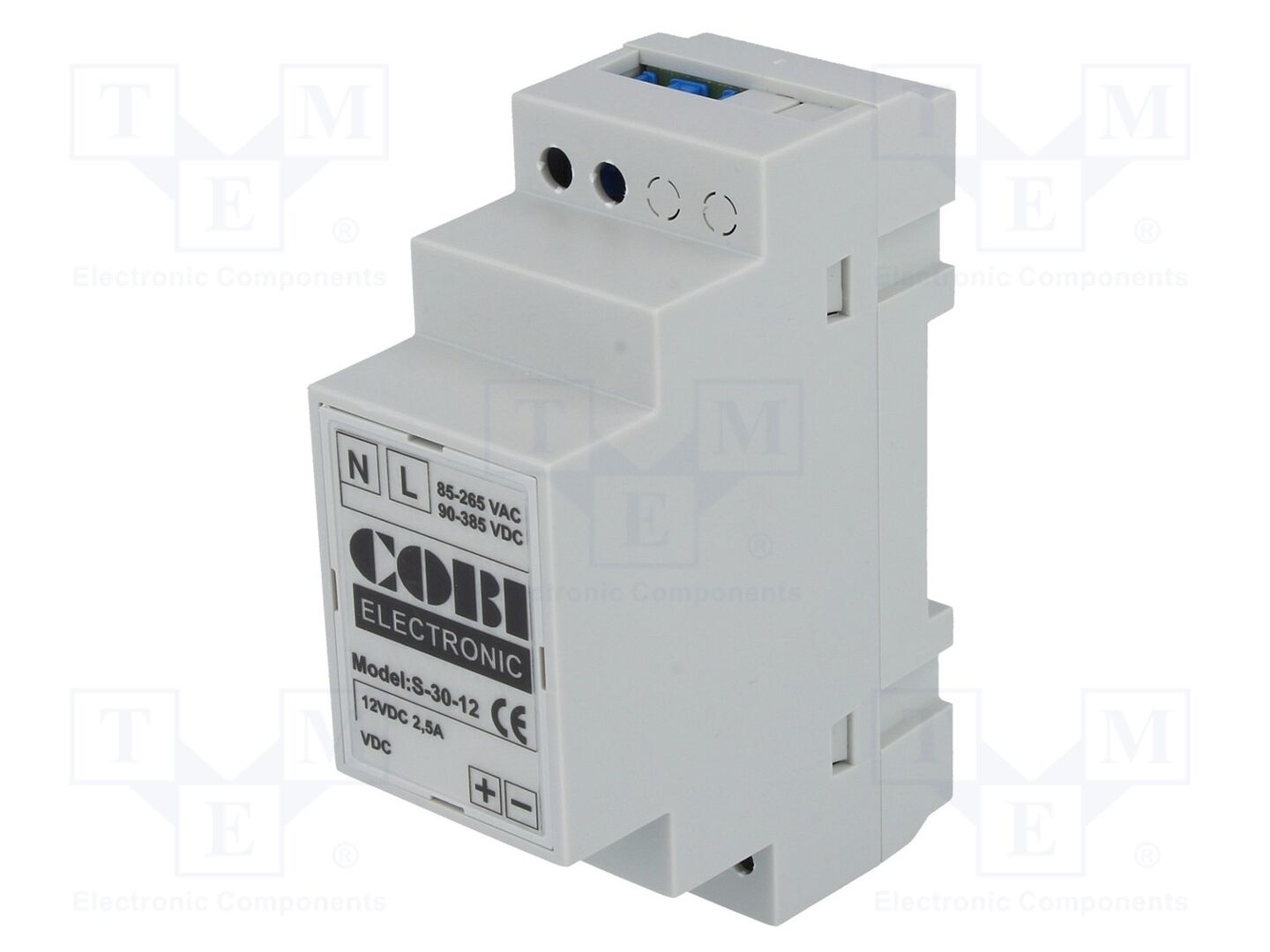COBI ELECTRONIC S-30-12 DIN-kiskoon asennettava kytkentävirtalähde 30W 12VDC